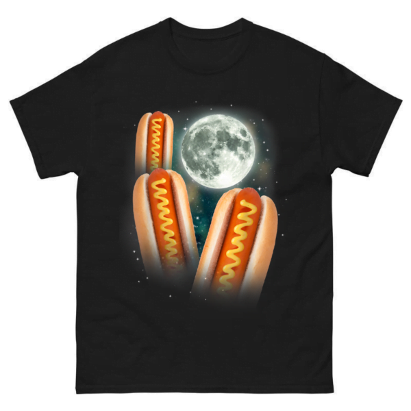 Three Glizzy Moon 3 Howling Hotdogs Shirt